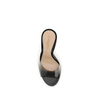 Gianvito Rossi Black Polyurethane Sandals - Eljoys Fashion 