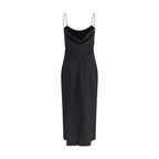 Calvin Klein Gray Wool Oves Aries Cocktail Dress - Eljoys Fashion 