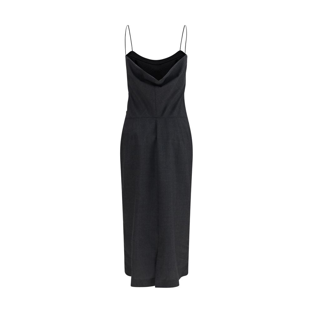 Calvin Klein Gray Wool Oves Aries Cocktail Dress - Eljoys Fashion 