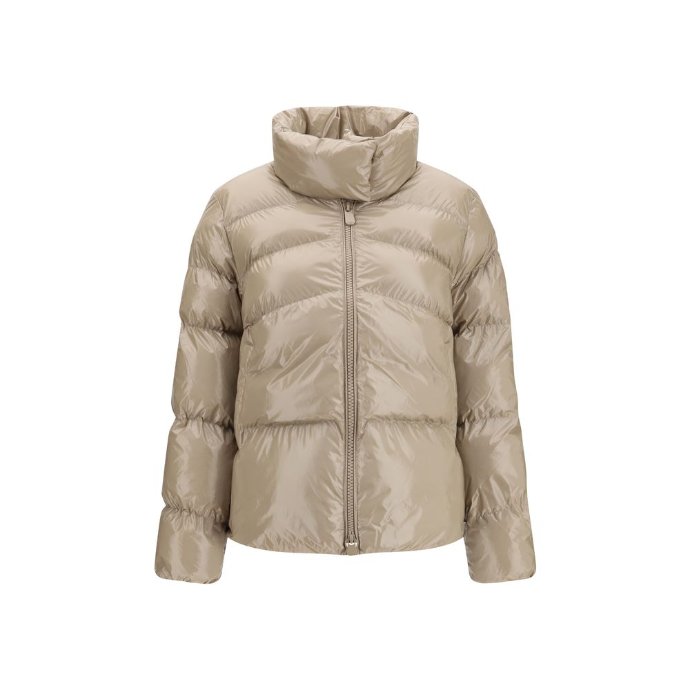 PINKO Beige Polyamide Full-Length Jacket - Eljoys Fashion 