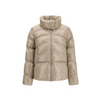 PINKO Beige Polyamide Full-Length Jacket - Eljoys Fashion 