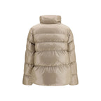 PINKO Beige Polyamide Full-Length Jacket - Eljoys Fashion 