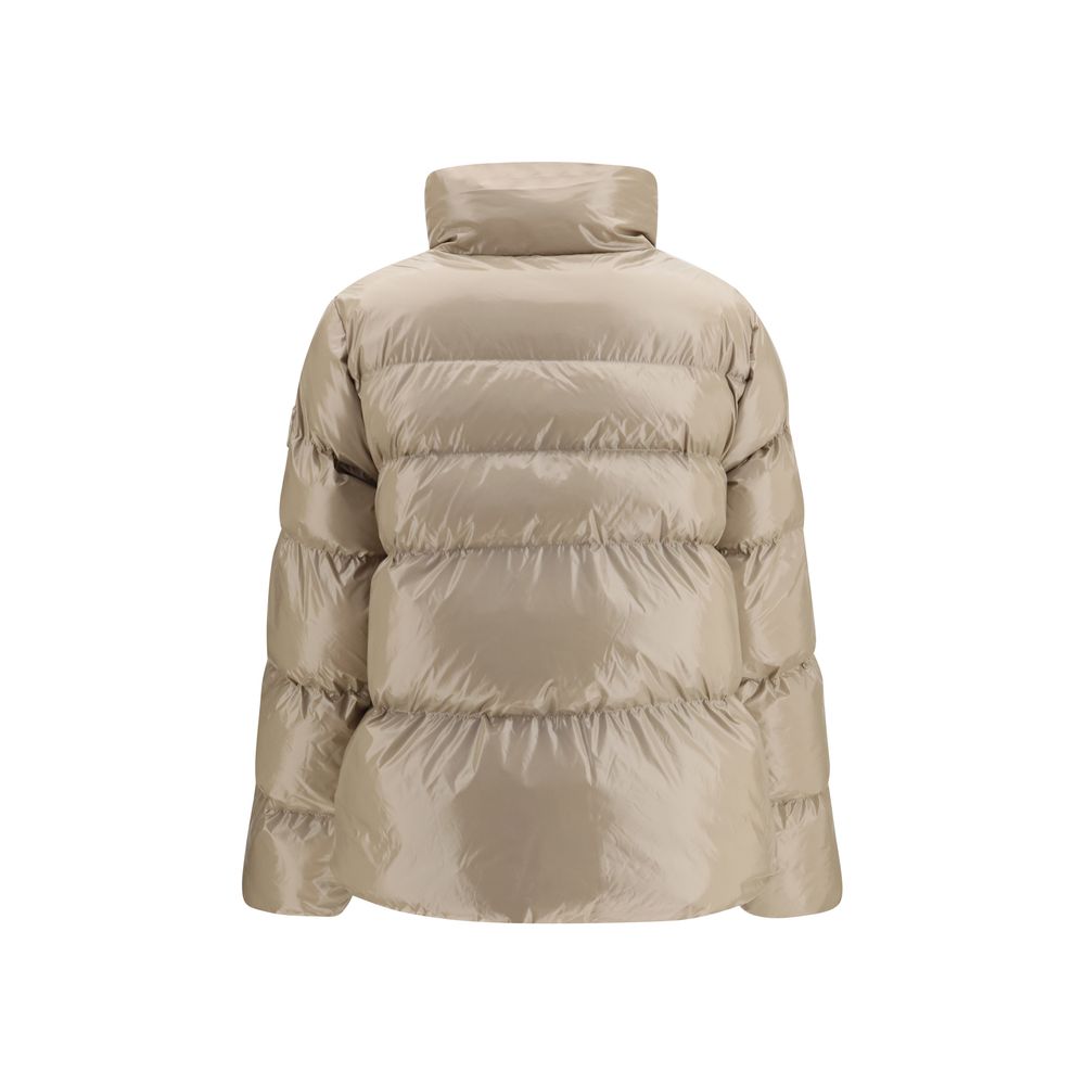 PINKO Beige Polyamide Full-Length Jacket - Eljoys Fashion 