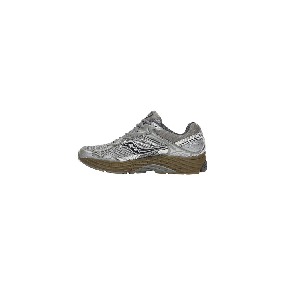 Saucony Silver Synthetic Athletic Sneakers - Eljoys Fashion 