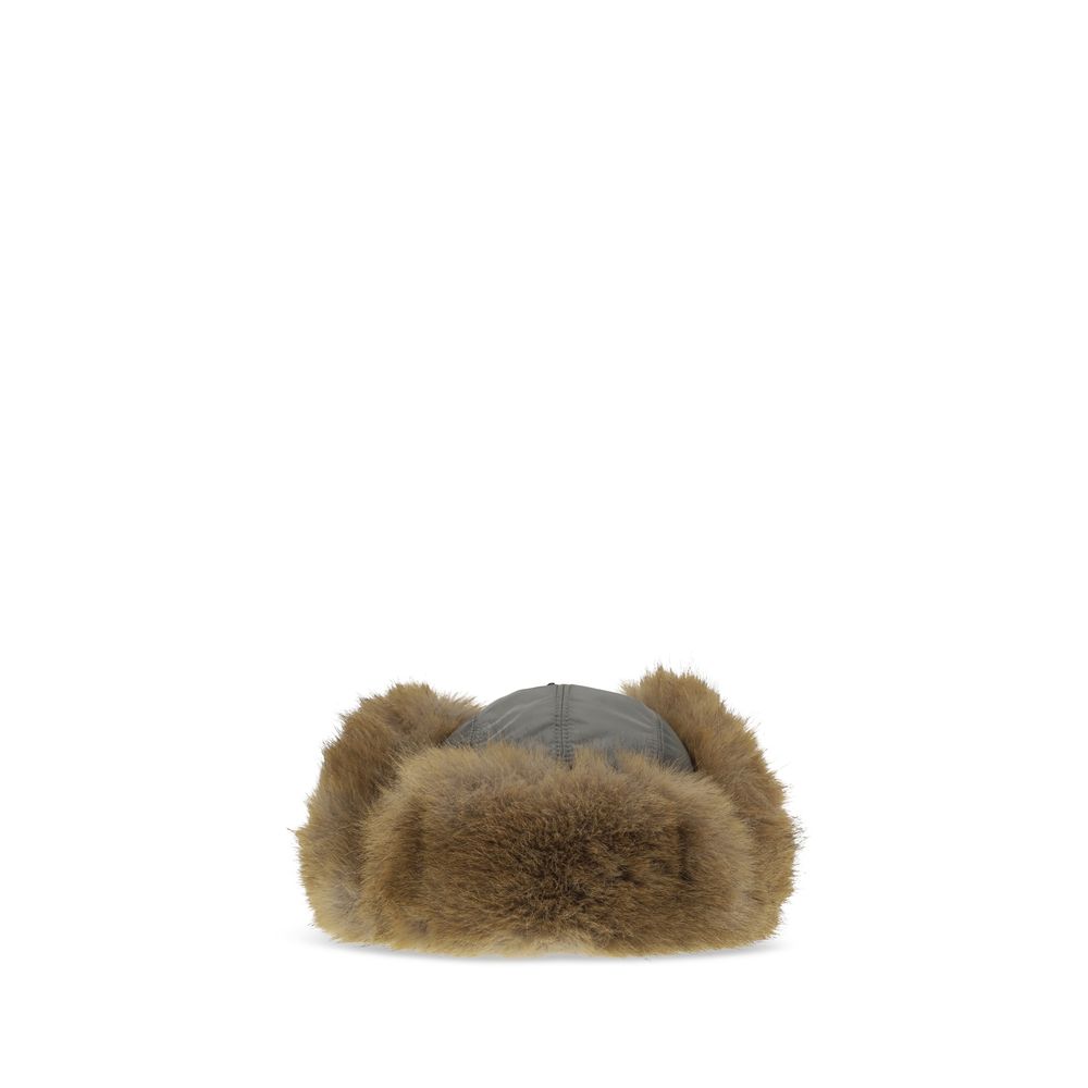 Miu Miu Gray Polyamide Sunhat - Eljoys Fashion 