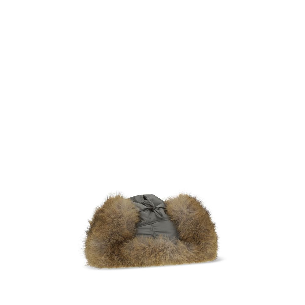 Miu Miu Gray Polyamide Sunhat - Eljoys Fashion 
