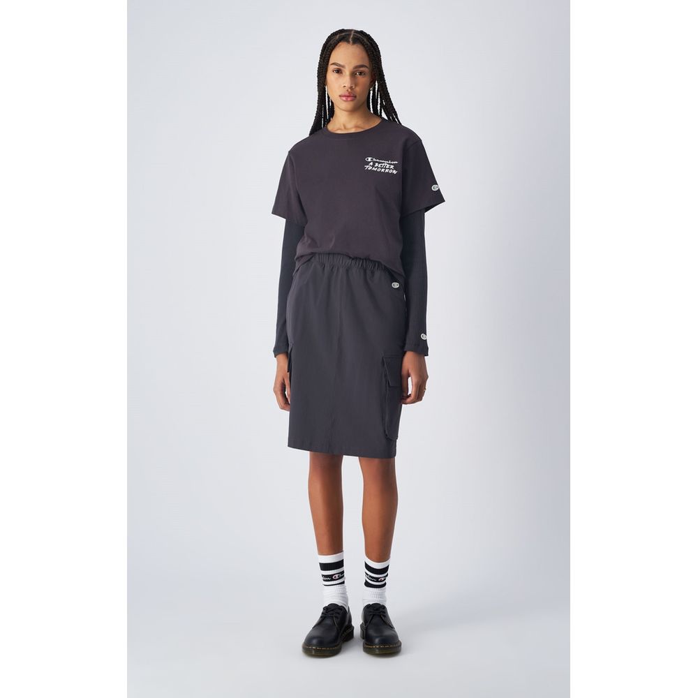 Champion Black Polyamide Midi Skirt - Eljoys Fashion 