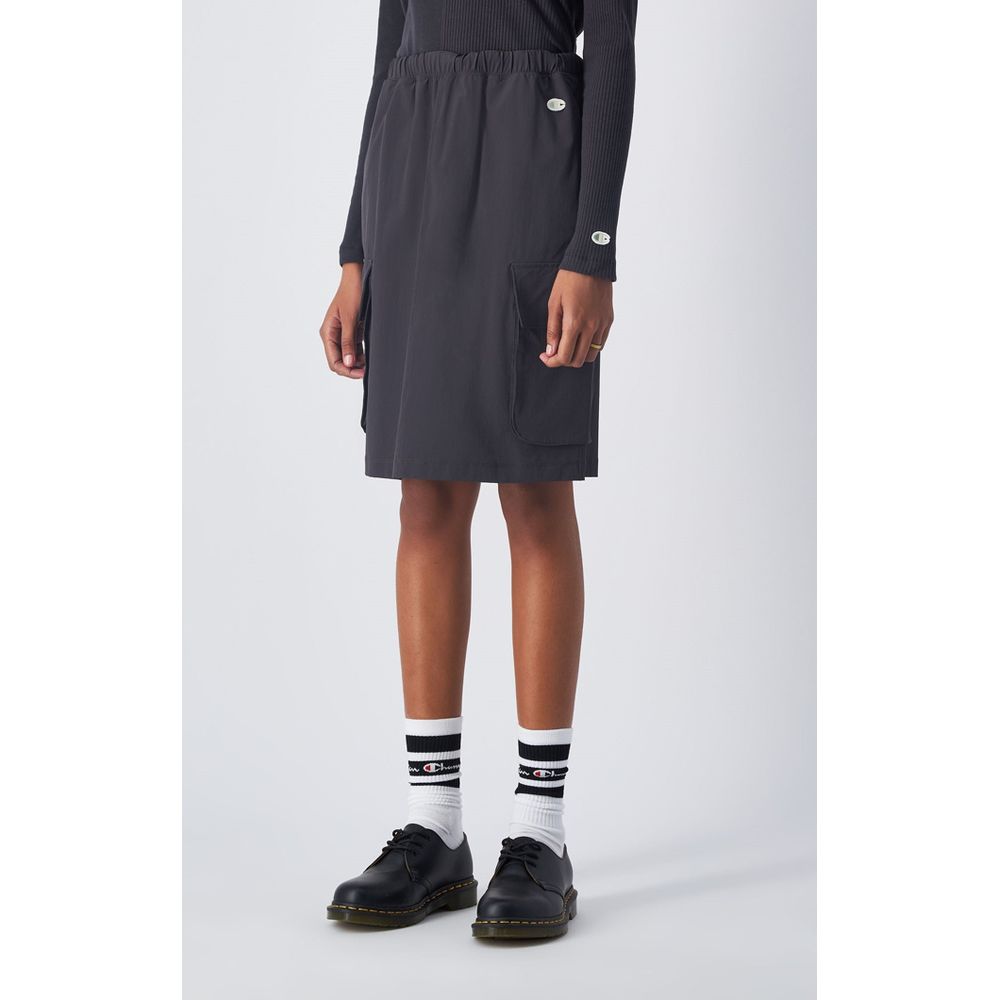 Champion Black Polyamide Midi Skirt - Eljoys Fashion 