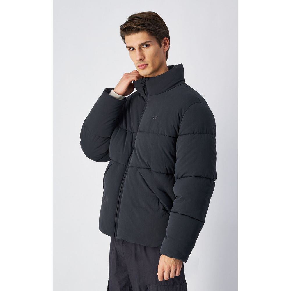 Champion Black Polyamide Parka - Eljoys Fashion 