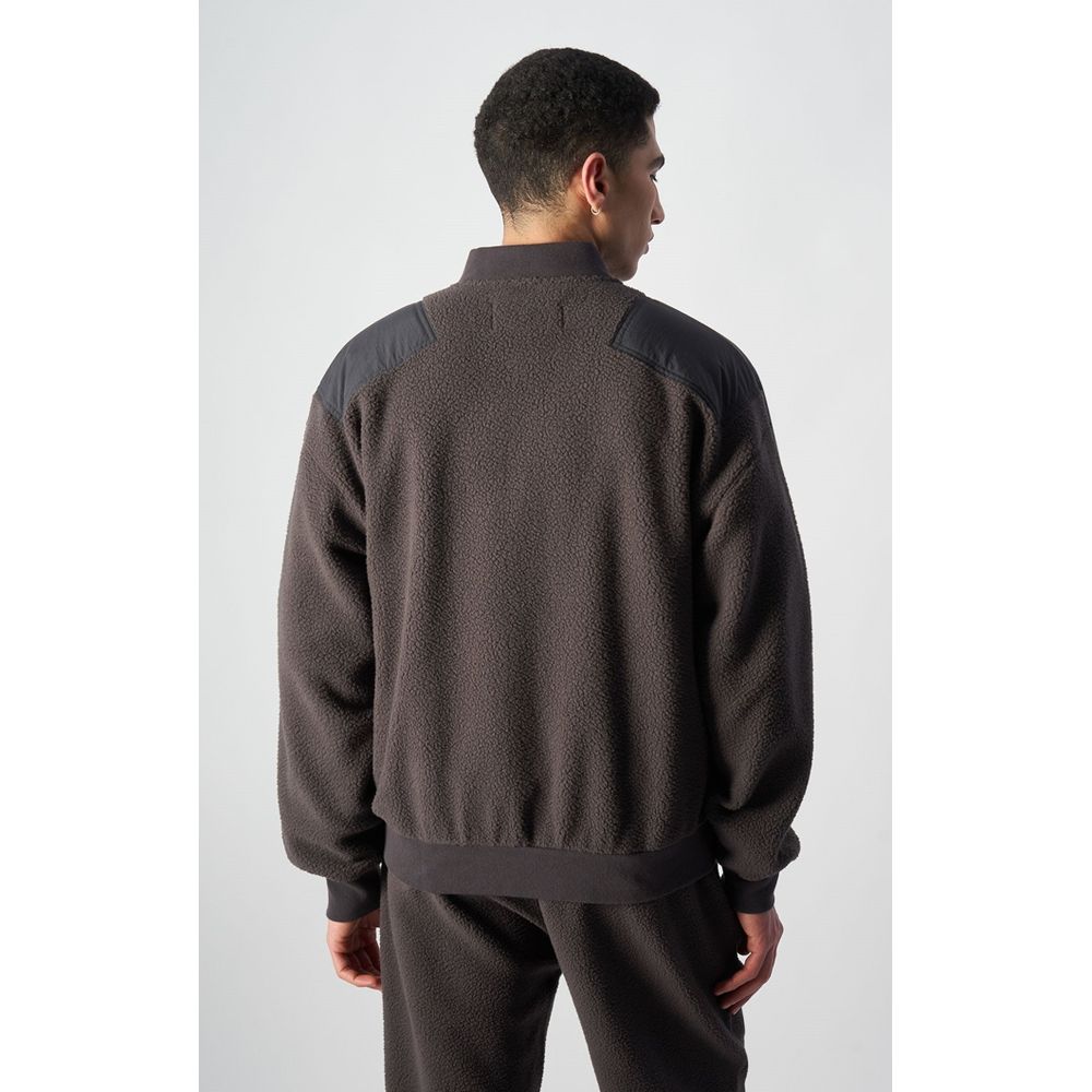 Champion Black Polyester Bomber - Eljoys Fashion 