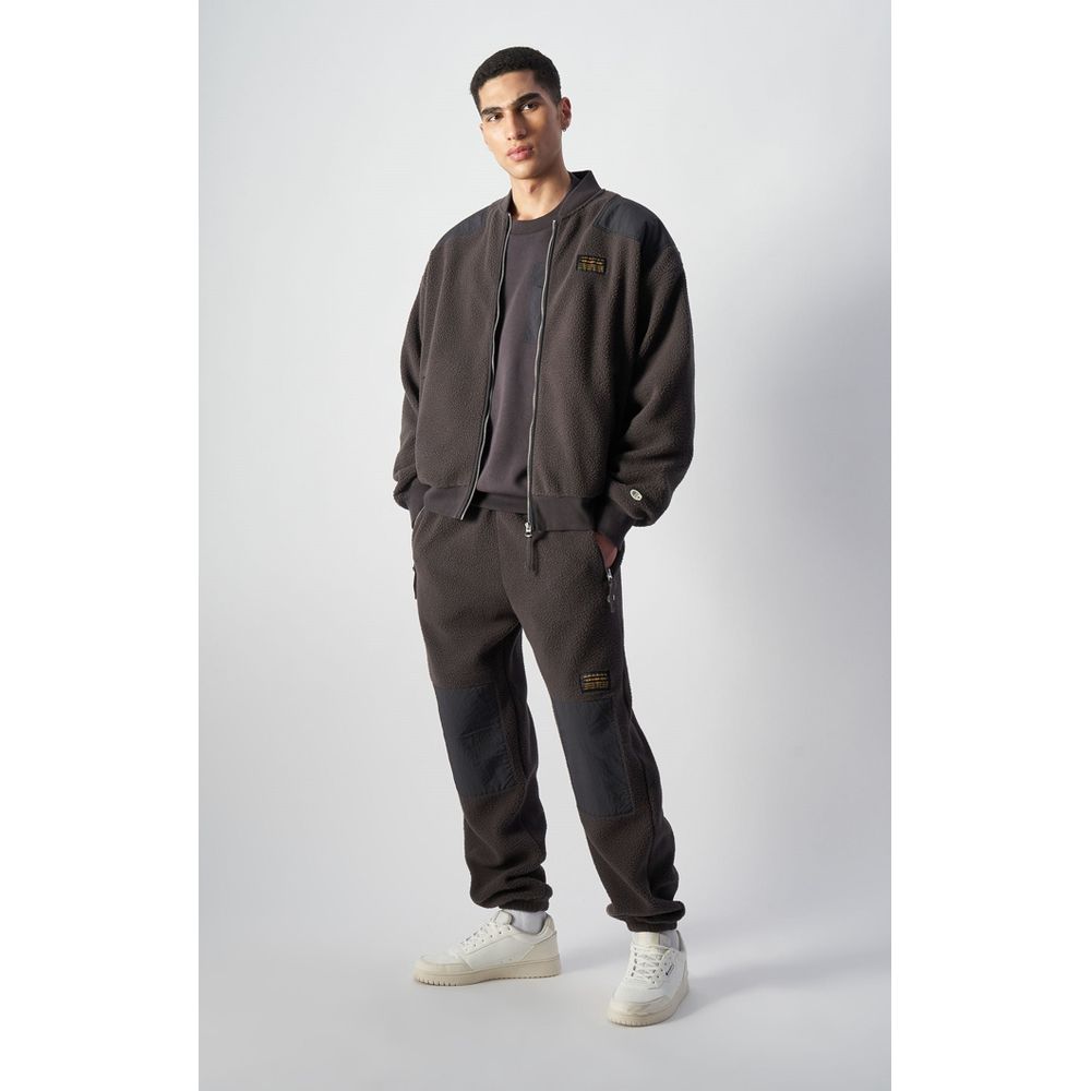 Champion Black Polyester Bomber - Eljoys Fashion 