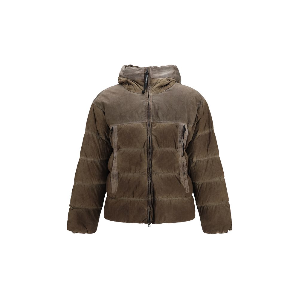 C.P. Company Brown Polyamide Full-Length Jacket - Eljoys Fashion 