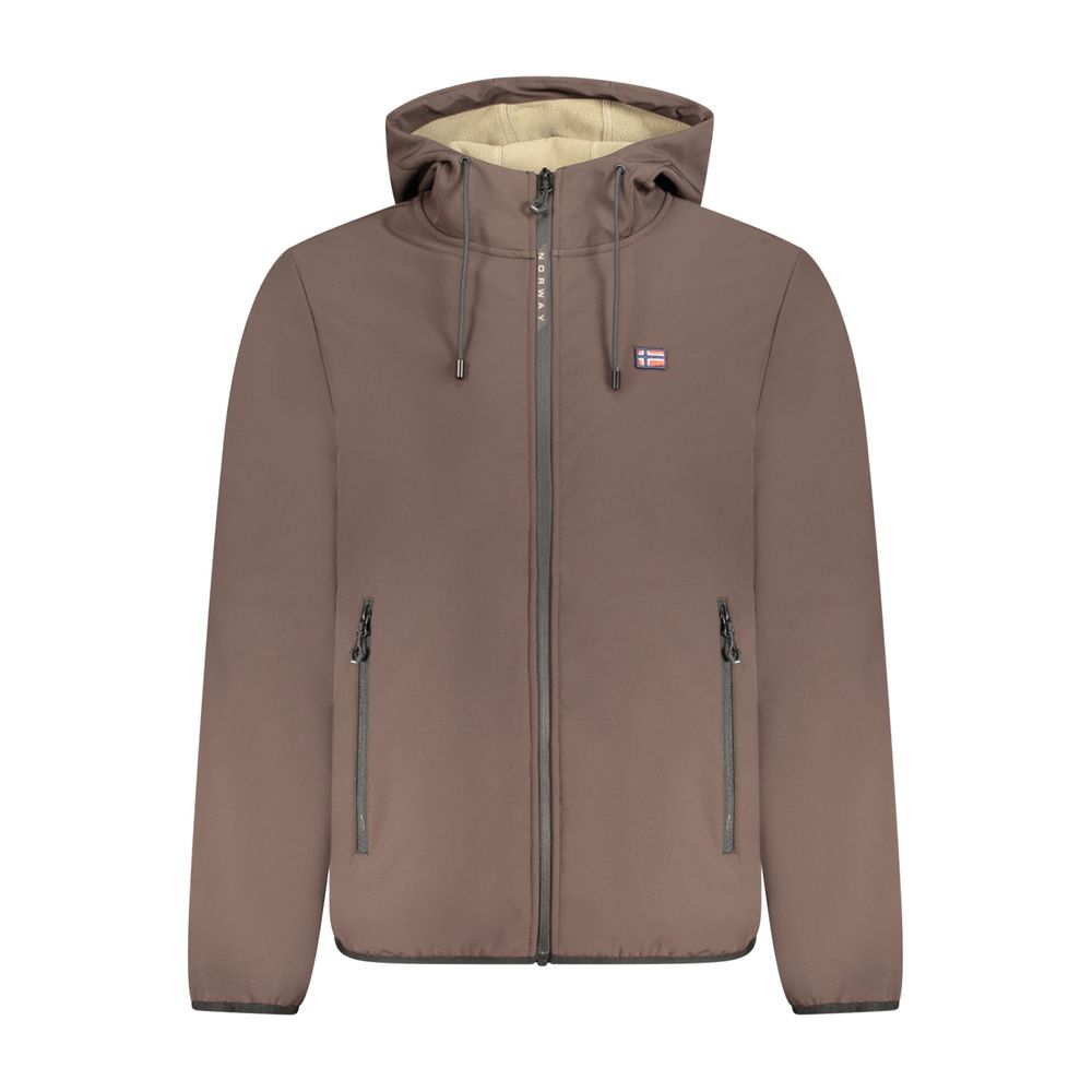 Norway 1963 Brown Polyester Men's Jacket - Eljoys Fashion 