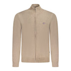 Norway 1963 Brown Polyester Men's Cardigan - Eljoys Fashion 