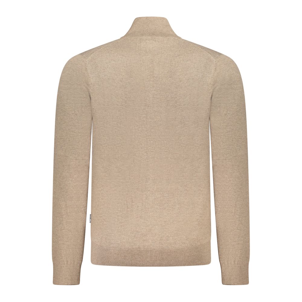 Norway 1963 Brown Polyester Men's Cardigan - Eljoys Fashion 
