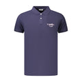 Iceberg Blue Cotton Men's Polo Shirt - Eljoys Fashion 