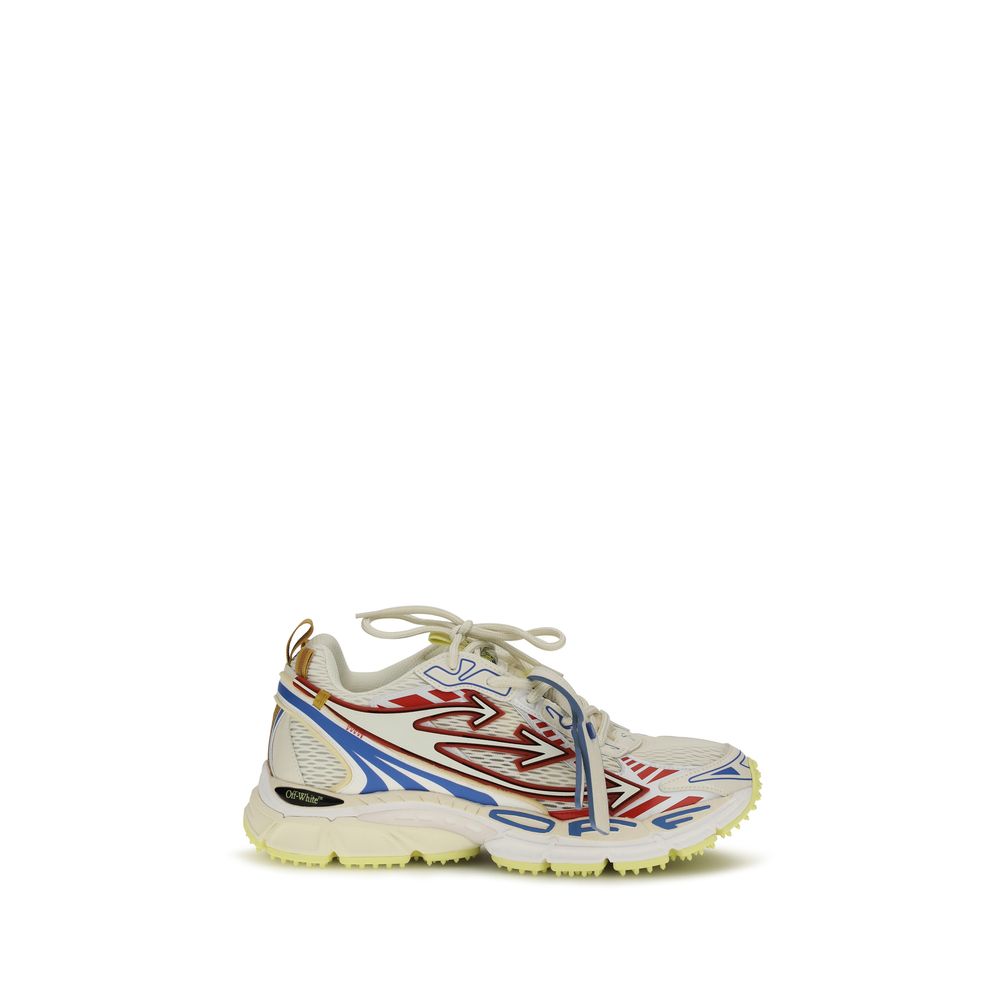 Off-White Multicolor Polyester Athletic Sneakers - Eljoys Fashion 