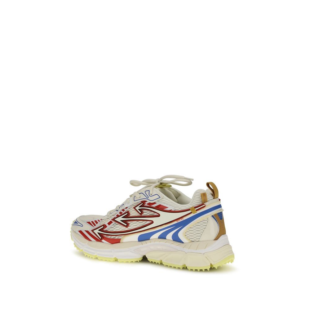 Off-White Multicolor Polyester Athletic Sneakers - Eljoys Fashion 