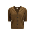 Khaite Brown Wool Oves Aries Cardigan - Eljoys Fashion 