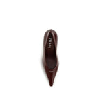 Prada Bordeaux Goatskin High Heel Pumps - Eljoys Fashion 