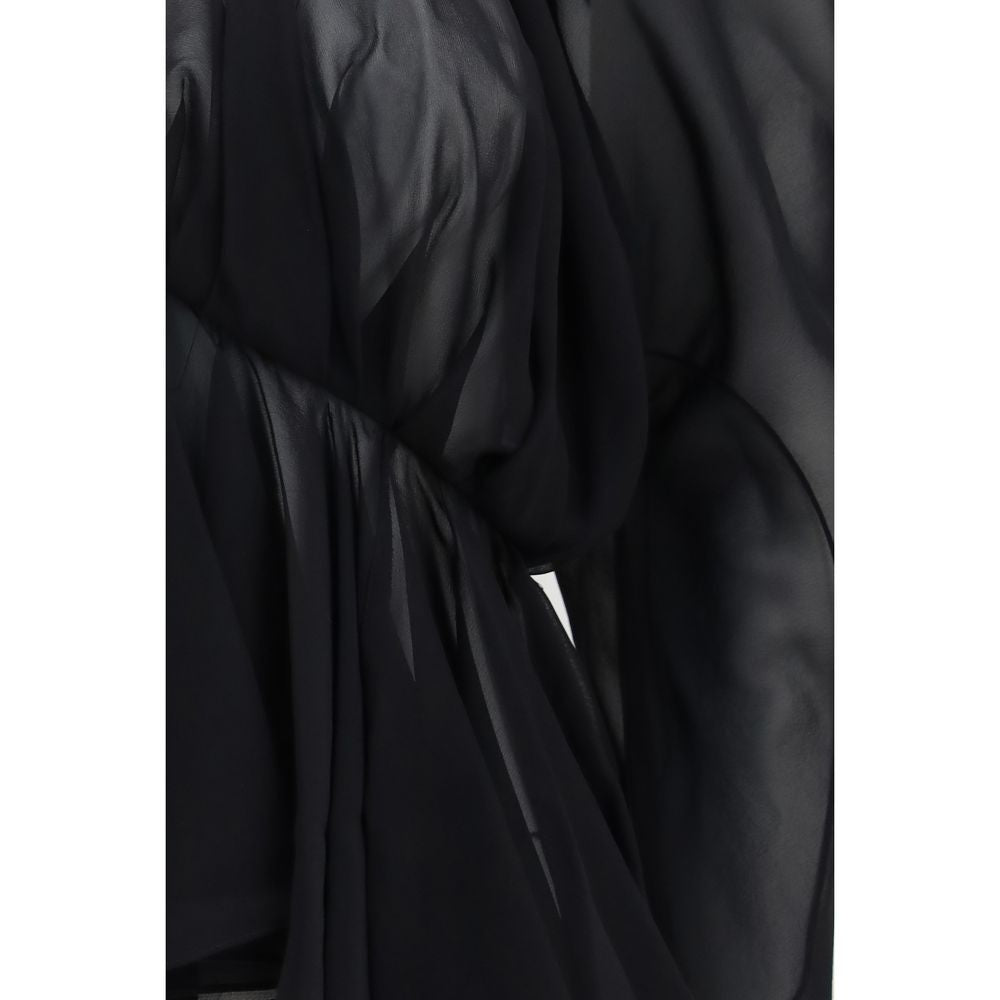 Khaite Black Silk Blouse - Eljoys Fashion 