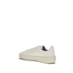 Prada White Calf Leather Bos Taurus Low Top Sneakers - Eljoys Fashion 