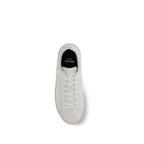 Prada White Calf Leather Bos Taurus Low Top Sneakers - Eljoys Fashion 