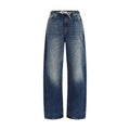 Alexander Wang Blue Cotton Relaxed Fit Jeans - Eljoys Fashion 