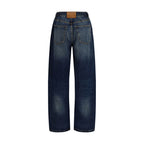 Alexander Wang Blue Cotton Relaxed Fit Jeans - Eljoys Fashion 