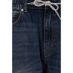 Alexander Wang Blue Cotton Relaxed Fit Jeans - Eljoys Fashion 