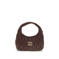 Miu Miu Bordeaux Calf Leather Bos Taurus Shoulder Bag - Eljoys Fashion 