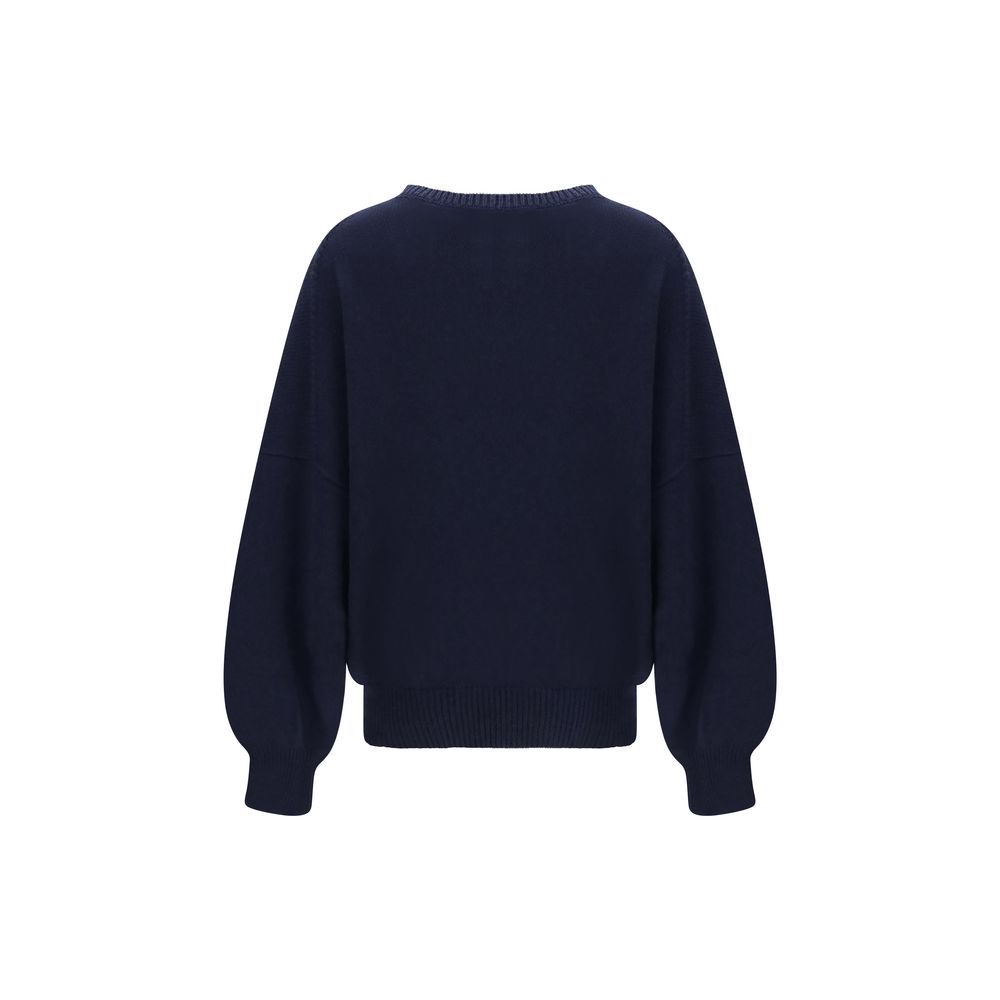 Khaite Blue Cashmere Sweater - Eljoys Fashion 