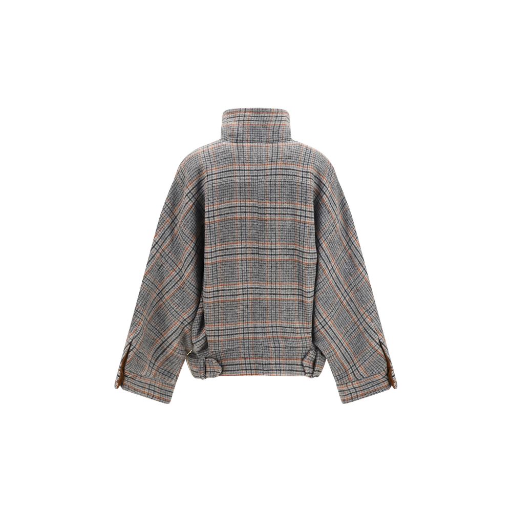Darkpark Gray Wool Oves Aries Bomber - Eljoys Fashion 