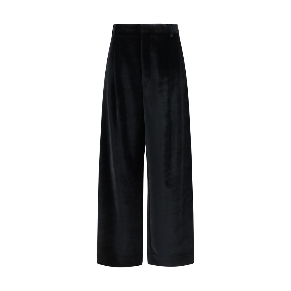 Darkpark Black Viscose Casual Pants - Eljoys Fashion 