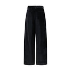 Darkpark Black Viscose Casual Pants - Eljoys Fashion 