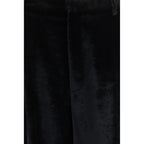 Darkpark Black Viscose Casual Pants - Eljoys Fashion 