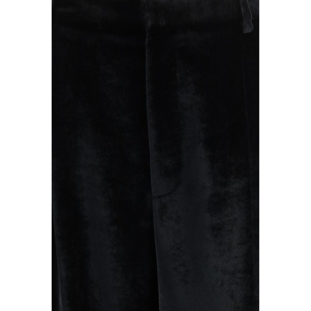 Darkpark Black Viscose Casual Pants - Eljoys Fashion 