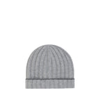 Brunello Cucinelli Gray Cashmere Beanie - Eljoys Fashion 