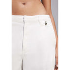 Patrizia Pepe White Cotton Casual Pants - Eljoys Fashion 