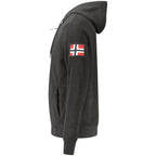 Norway 1963 Black Polyester Mens Sweatshirt with Hood - Eljoys Fashion 