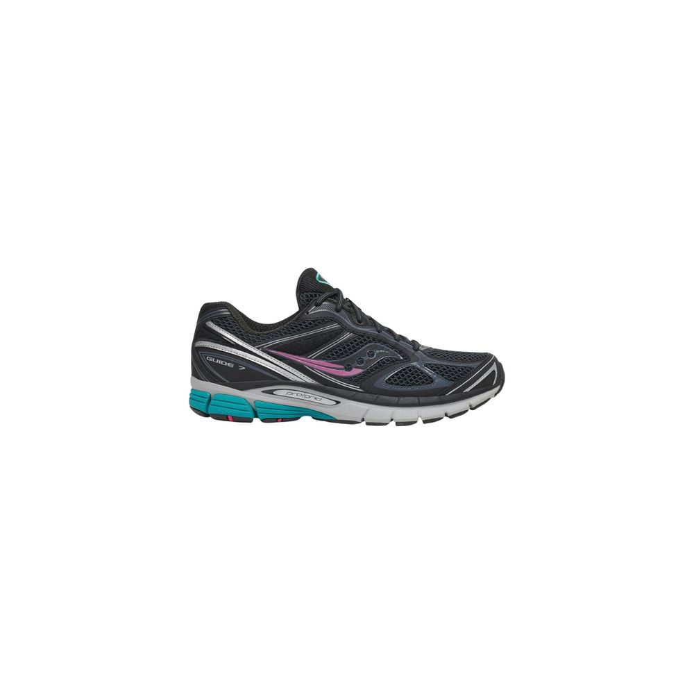 Saucony Black Synthetic Athletic Sneakers - Eljoys Fashion 