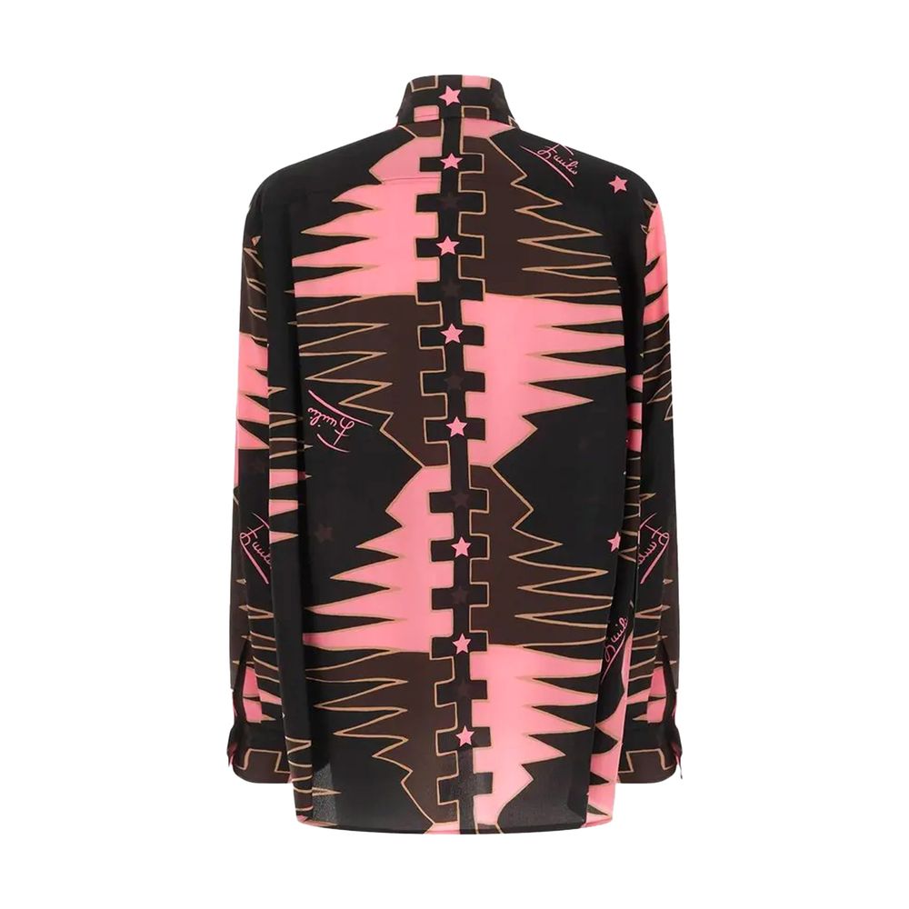 Emilio Pucci Multicolor Silk Pattern Shirt - Eljoys Fashion 