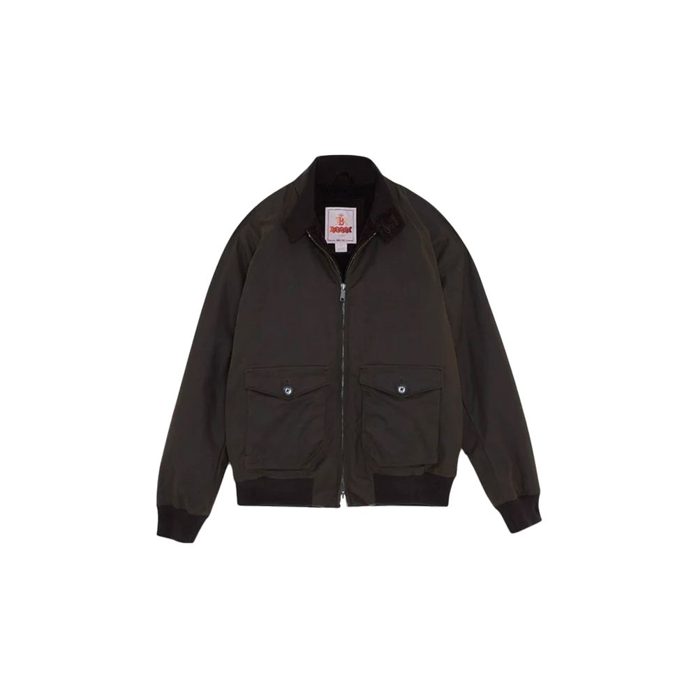 Baracuta Black Cotton Bomber - Eljoys Fashion 