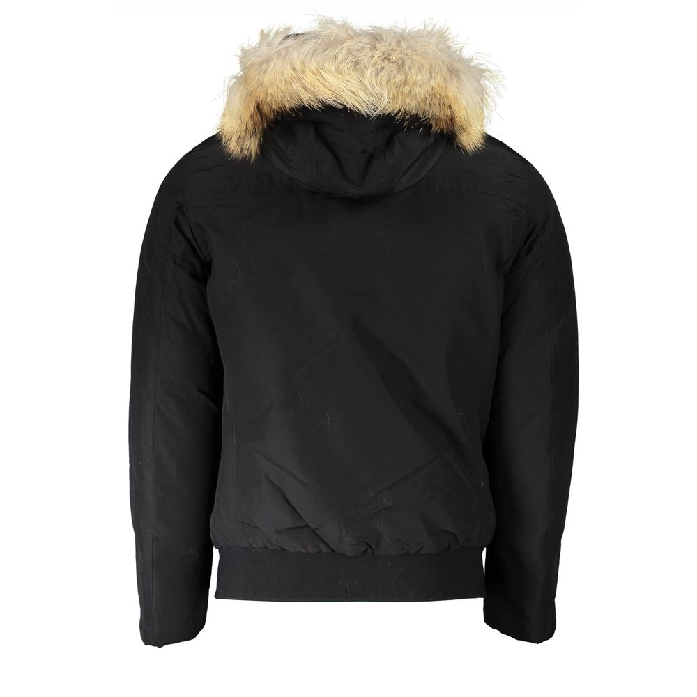 Woolrich Black Cotton Men Jacket - Eljoys Fashion 