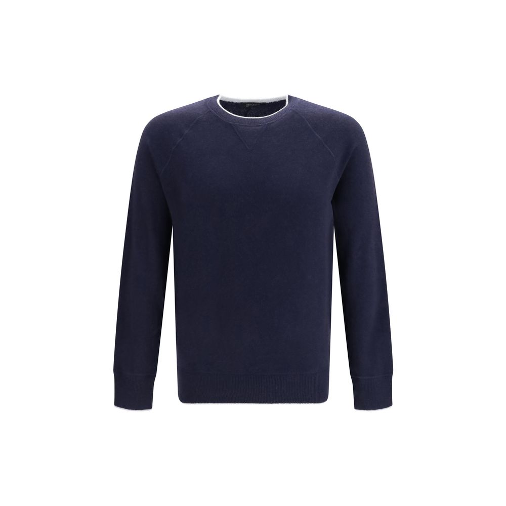 Aragona Cashmere Blue Cashmere Sweater - Eljoys Fashion 