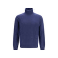 Aragona Cashmere Blue Cashmere Turtleneck - Eljoys Fashion 