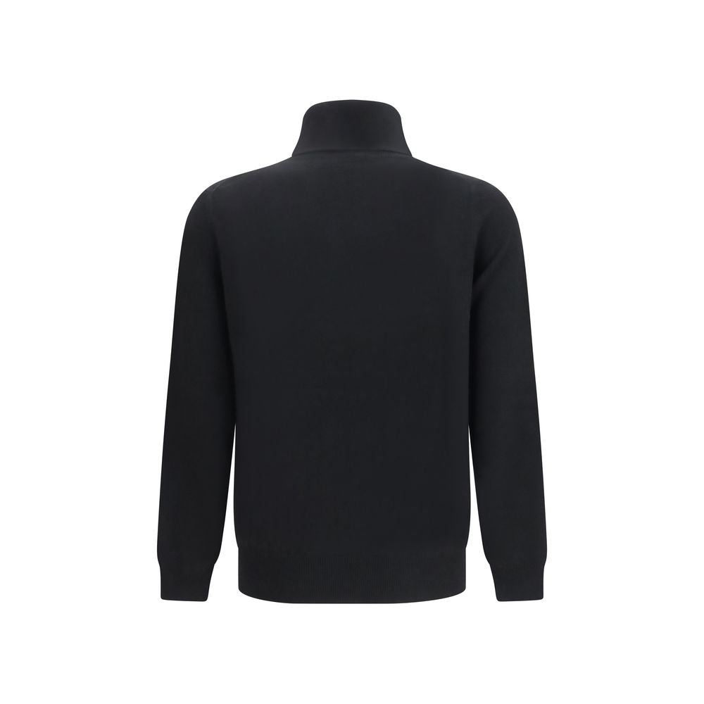 Aragona Cashmere Black Cashmere Turtleneck - Eljoys Fashion 