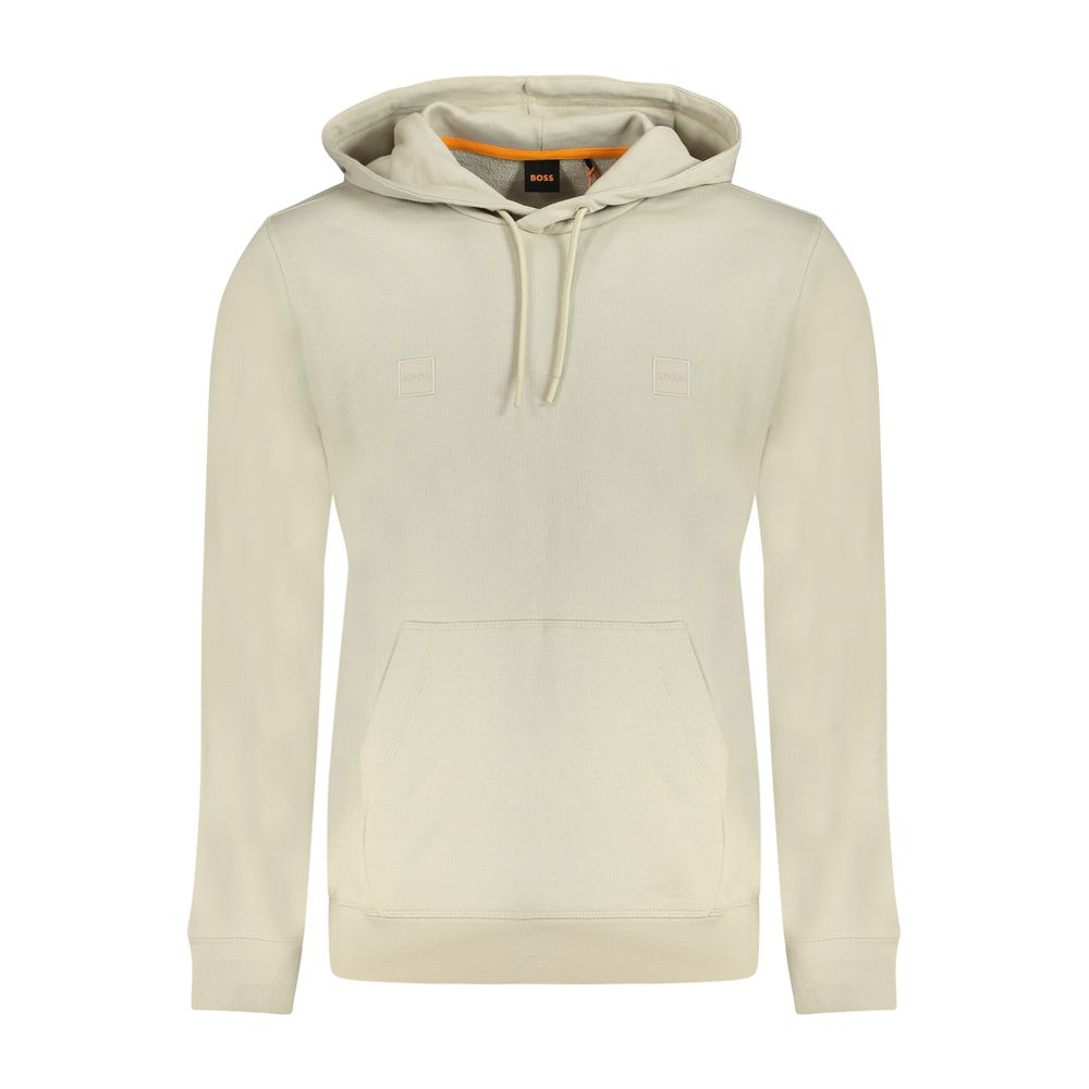 Hugo Boss Beige Cotton Men Sweatshirt - Eljoys Fashion 