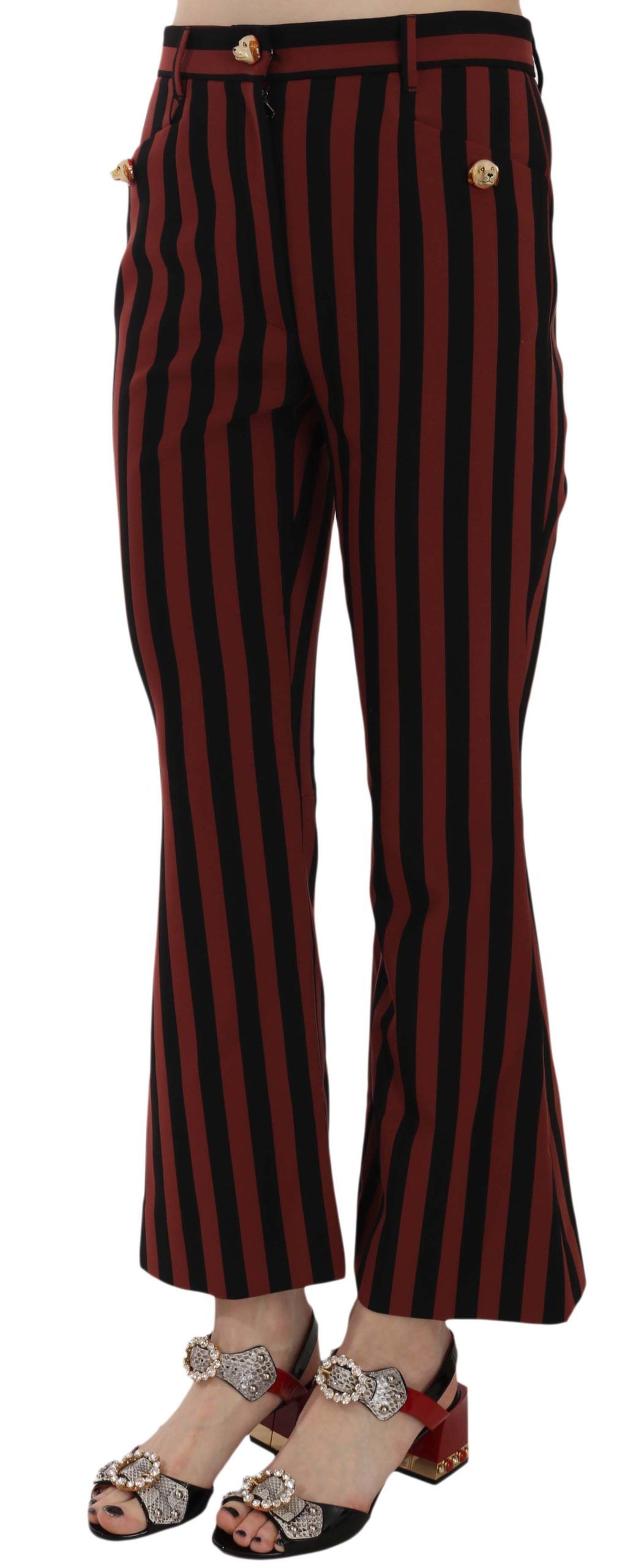 Dolce & Gabbana Elegant Cropped Flared Trousers Dolce & Gabbana