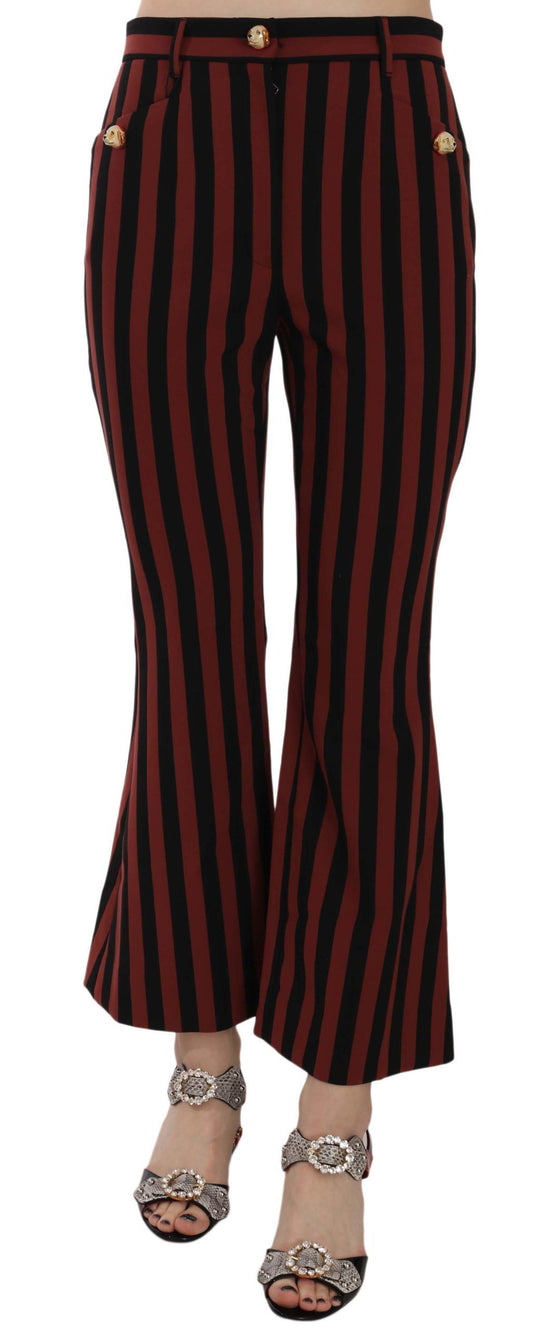 Dolce & Gabbana Elegant Cropped Flared Trousers Dolce & Gabbana